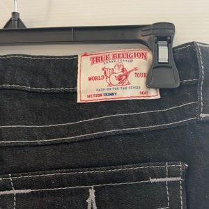 Woman’s true religious skinny jeans black size 29 waste never been worn